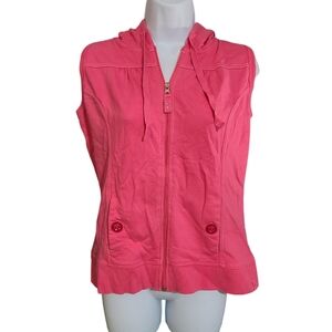 PRINCESS CRUISES pink zip up hoodie vest M